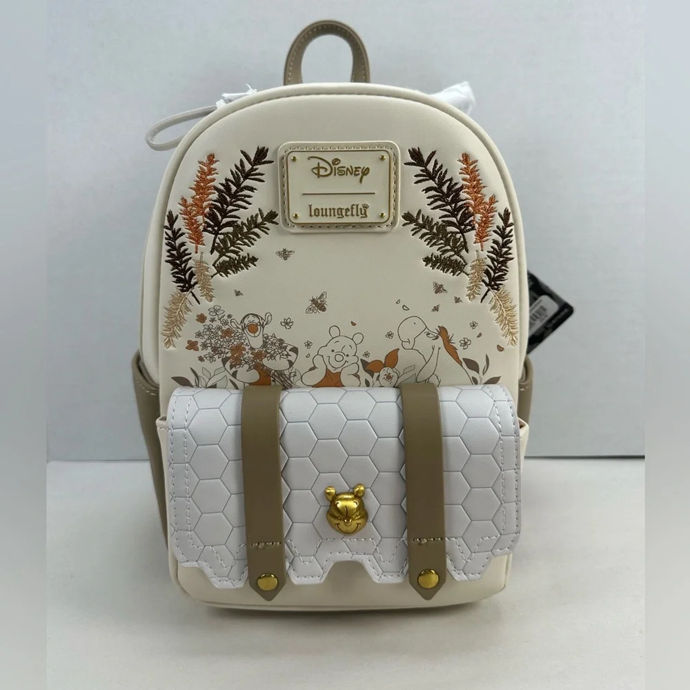 Loungefly Disney Winnie the Pooh Characters Honeycomb Mini Backpack